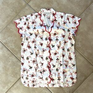 Heidi Carey SET - NWOT Candy Cane Short Pajamas Set Small Sold Out Cotton
